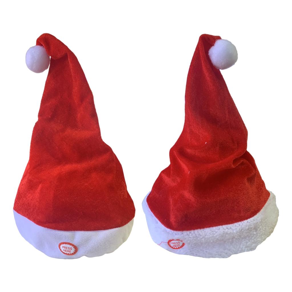 Santa Hat Plush - Zang Dansende Santa Hoeden Decoratie Muziek