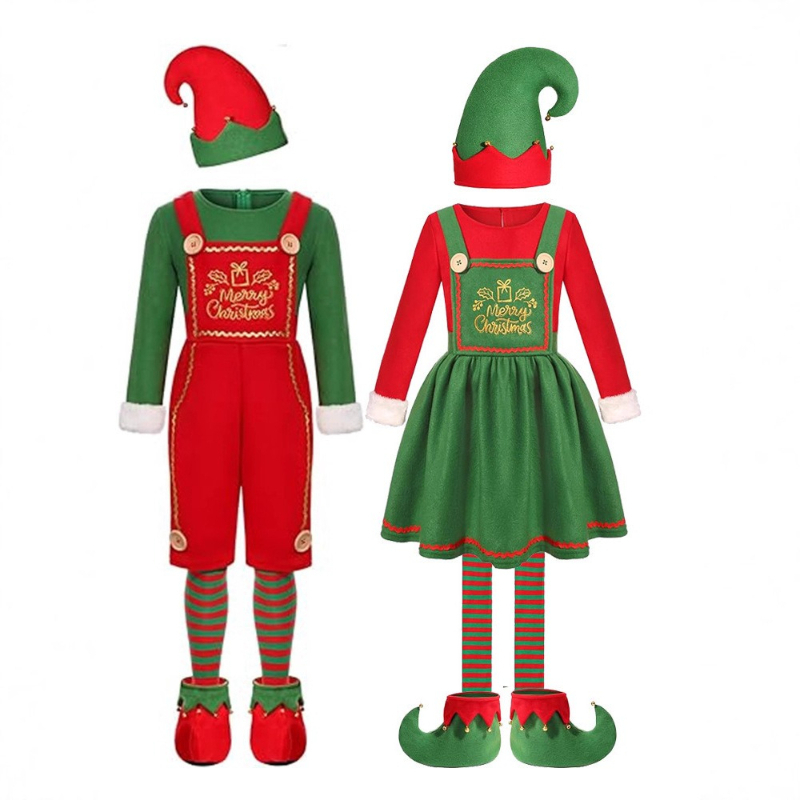 Elf Costume Christmas - Grappig volwassen Kerstman cosplay kostuum jongens