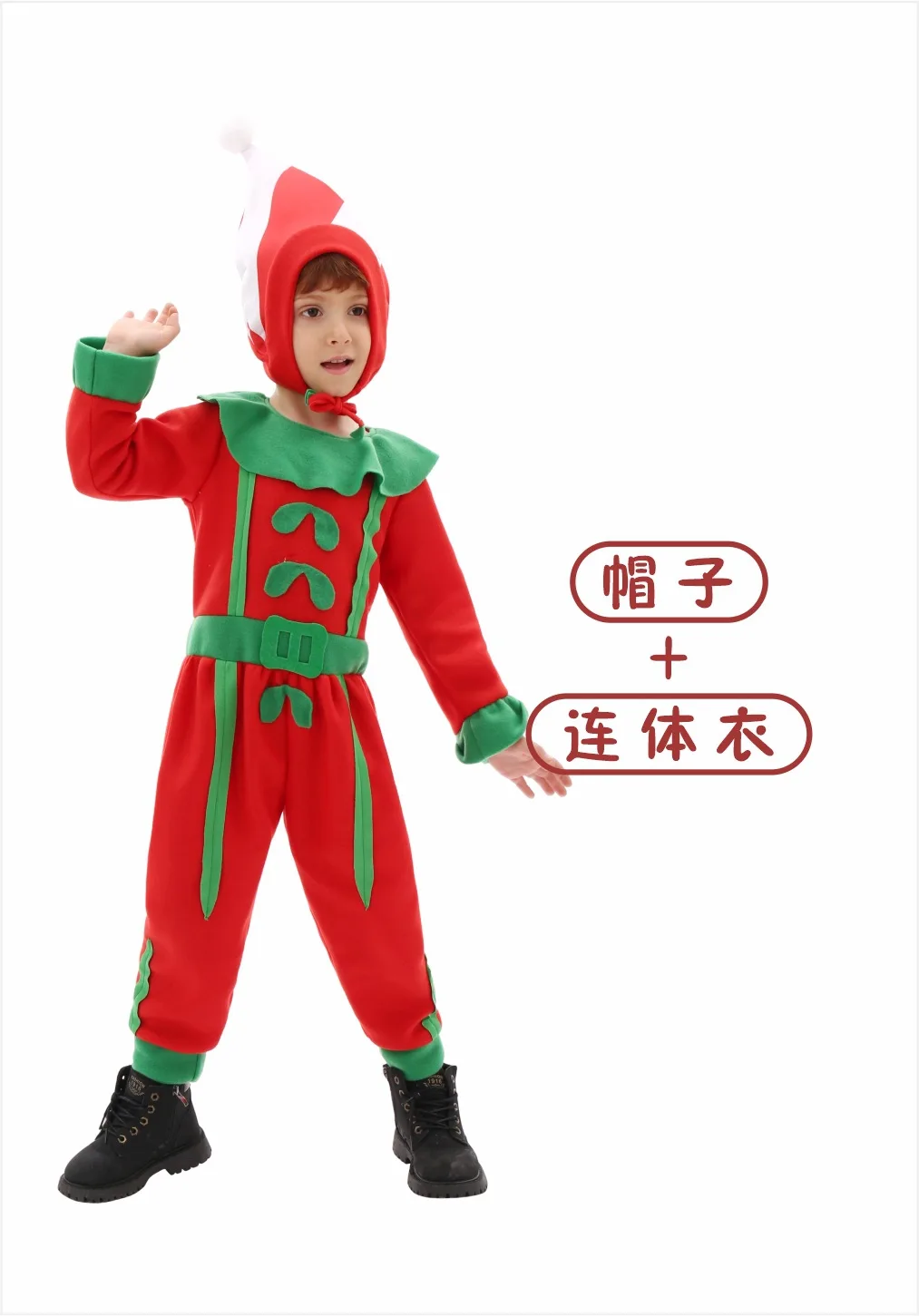 Elf Costume Christmas - Kerst Cosplaykostuums Prestatiekleding voor kinderen Kerstelfkostuums