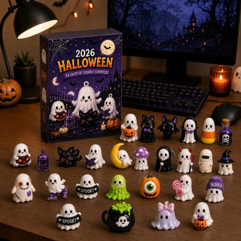Advent Calendar Gift - 2026 Halloween Adventskalender 24 Dagen Countdown