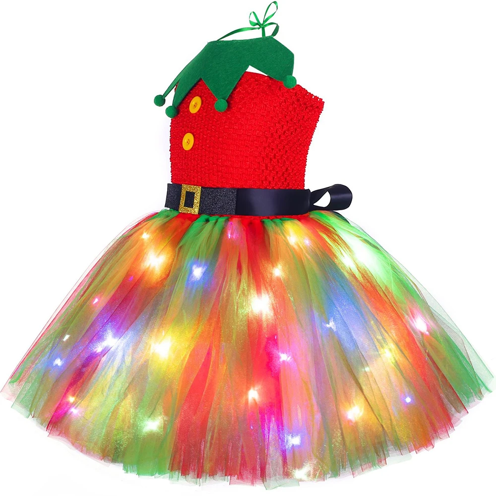 Kerst Tutu Jurk Rood Groen Tul - Elf Costume Christmas recensie en prijs