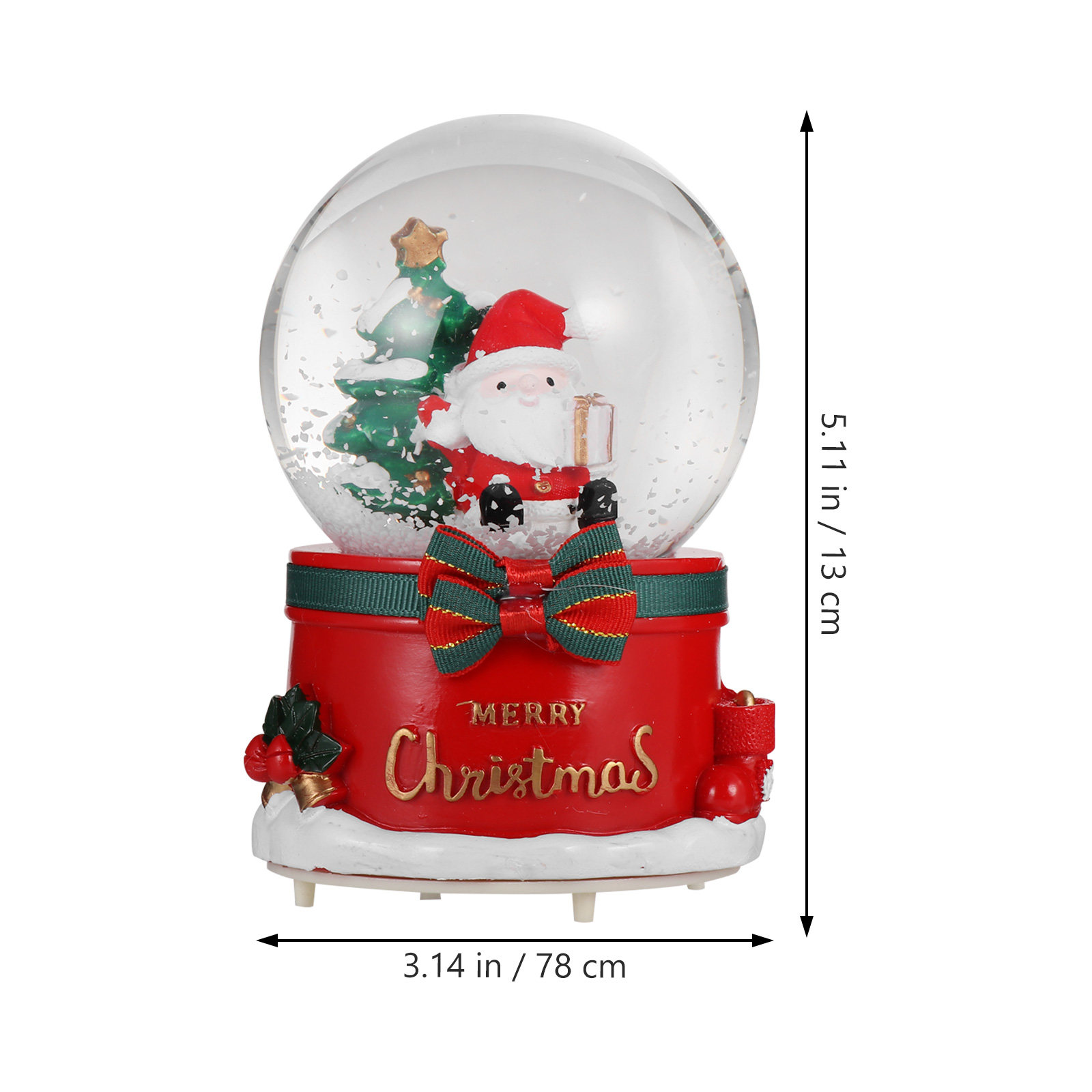 Kerst Kerstman Kristallen Bol  - Snow Globe Musical recensie en prijs