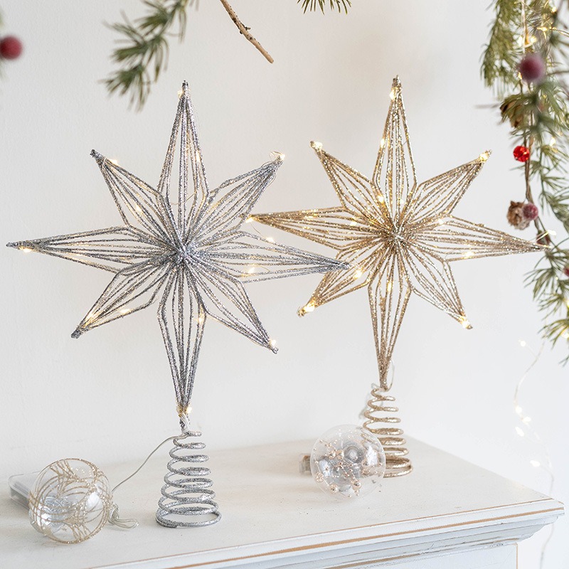 Kerstdecoratie IJzeren Kerstbo - Star Tree Topper recensie en prijs