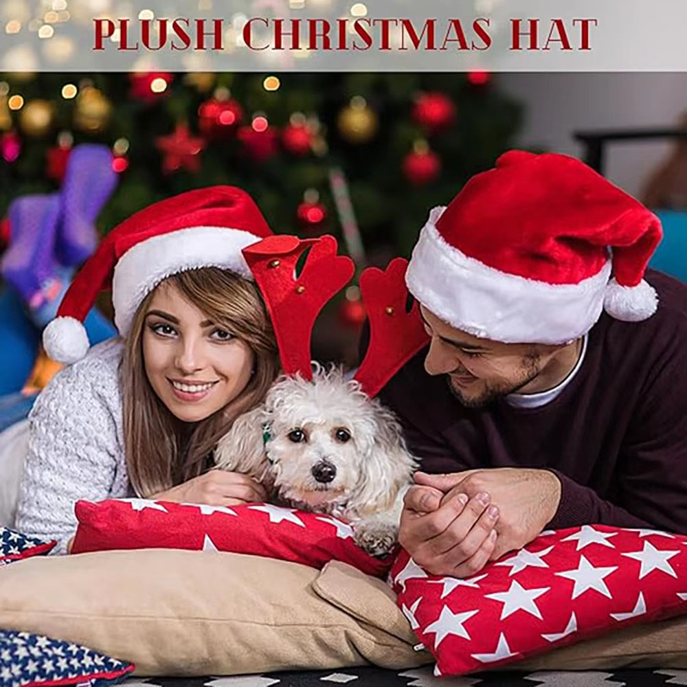 Nieuwe Kerstmuts voor Volwasse - Santa Hat Plush recensie en prijs