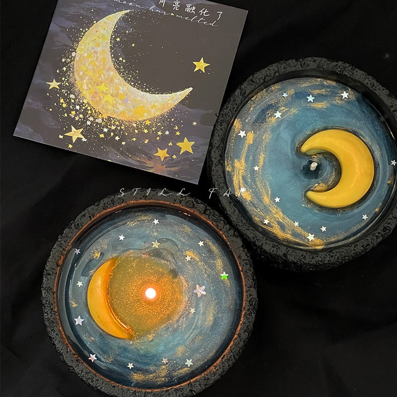 Smeltende Maan Geurende Kaars  - Holiday Candle Set recensie en prijs