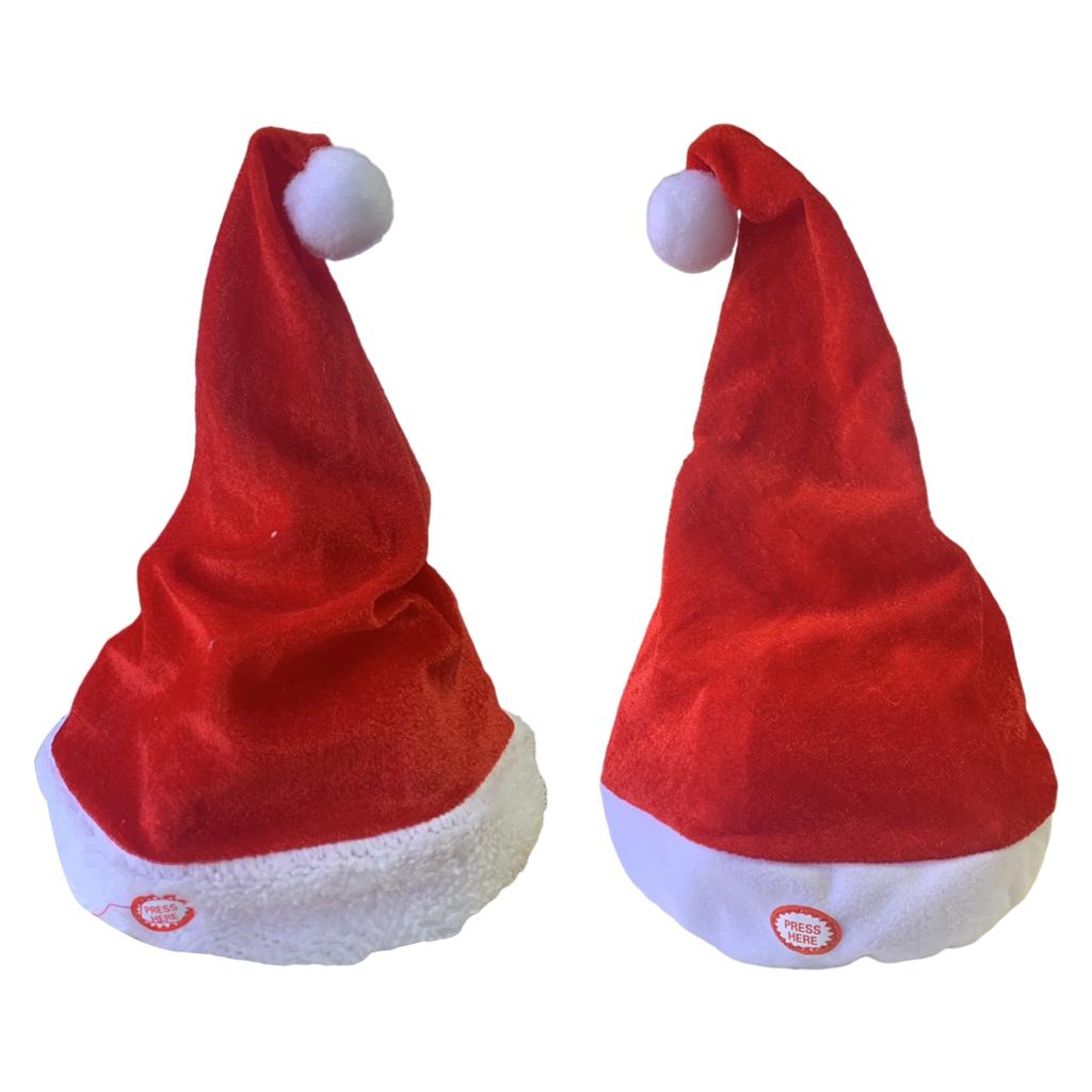 Zang Dansende Santa Hoeden Dec - Santa Hat Plush recensie en prijs