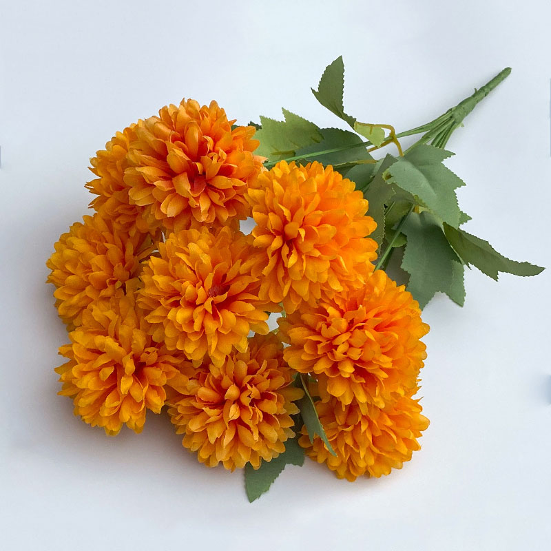 Kunstbloem Boeket Chrysant Bru - Christmas Wreath Fake recensie en prijs