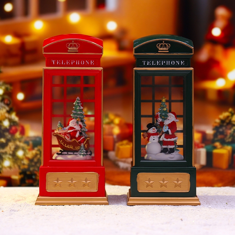 Kerst Telefooncel Nachtlampje  - Snow Globe Musical recensie en prijs